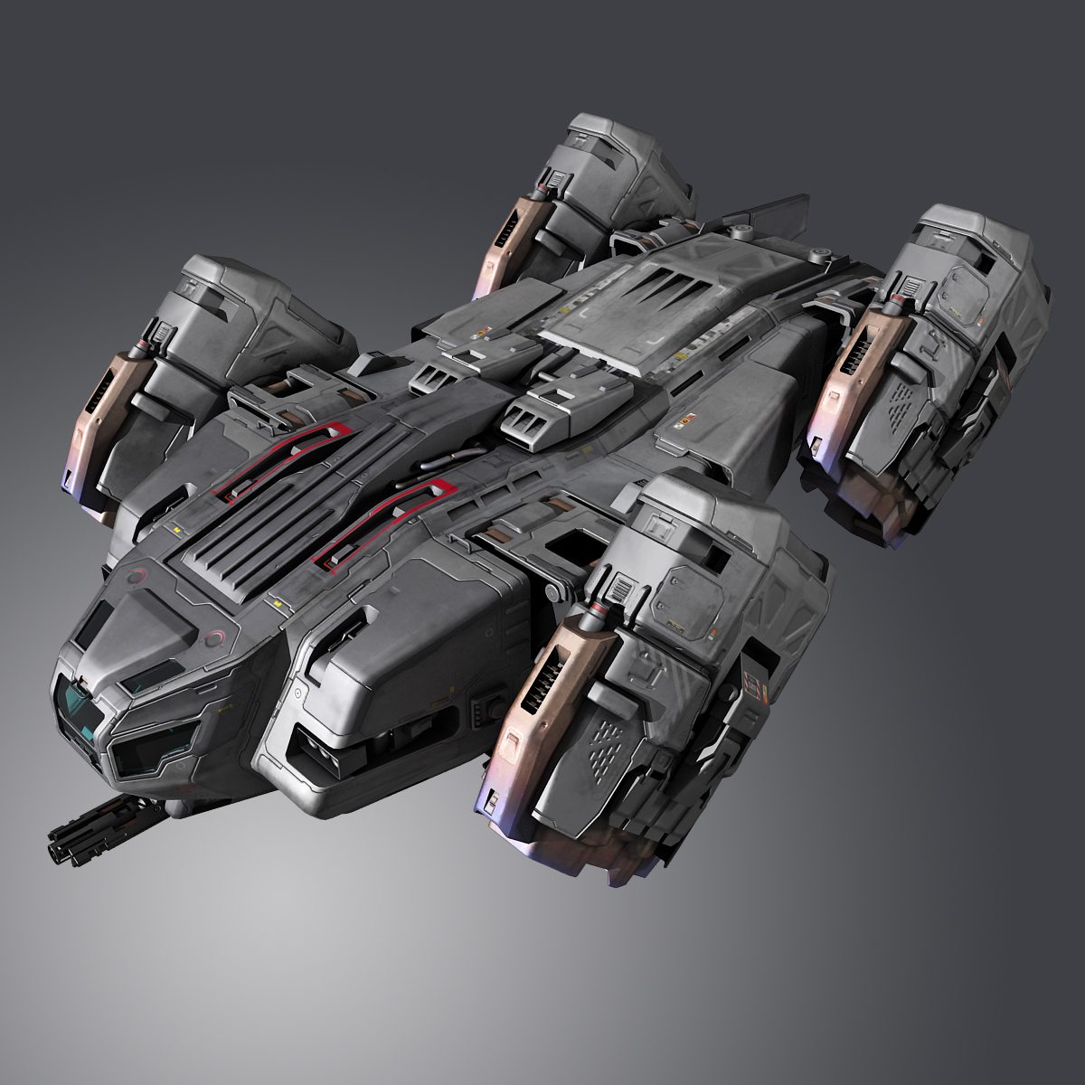 3D sf lander ship - TurboSquid 1378131