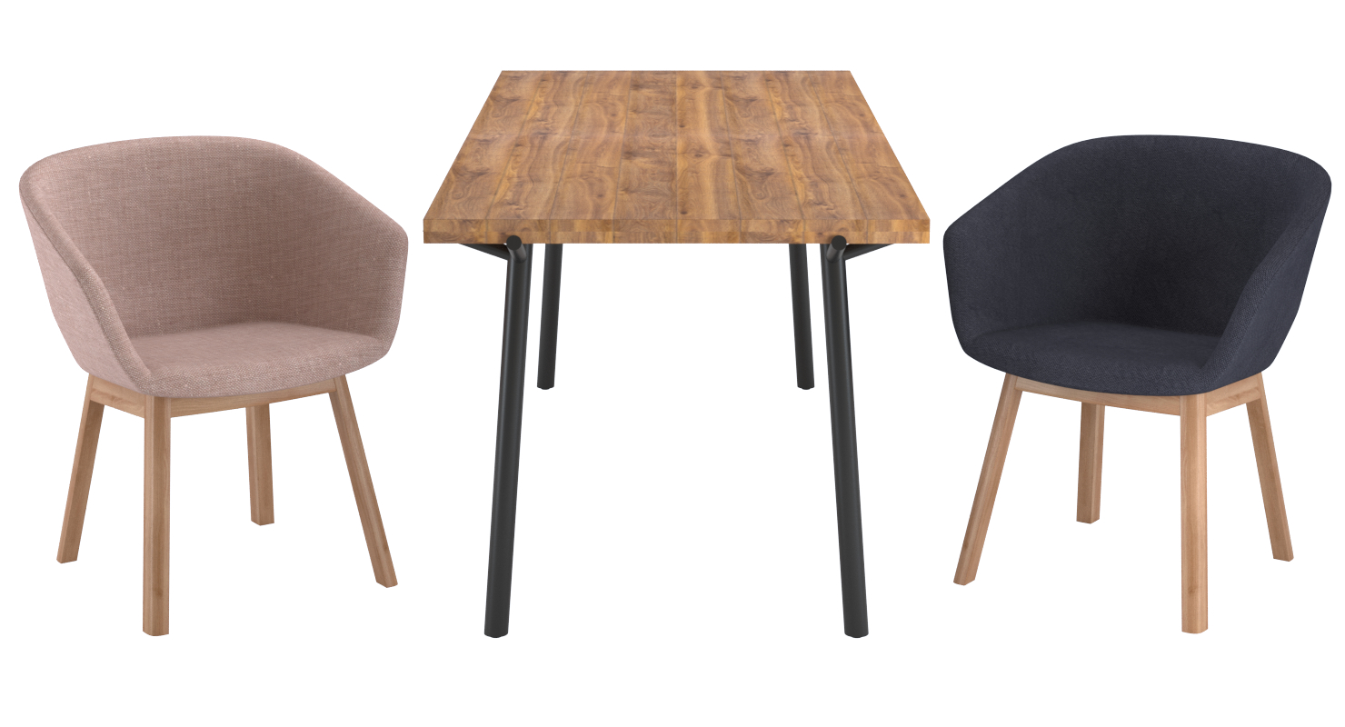 3d Dining Table Chairs Host Model Turbosquid 1378263