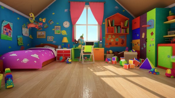 Children'S Bedroom 3D Models for Download | TurboSquid