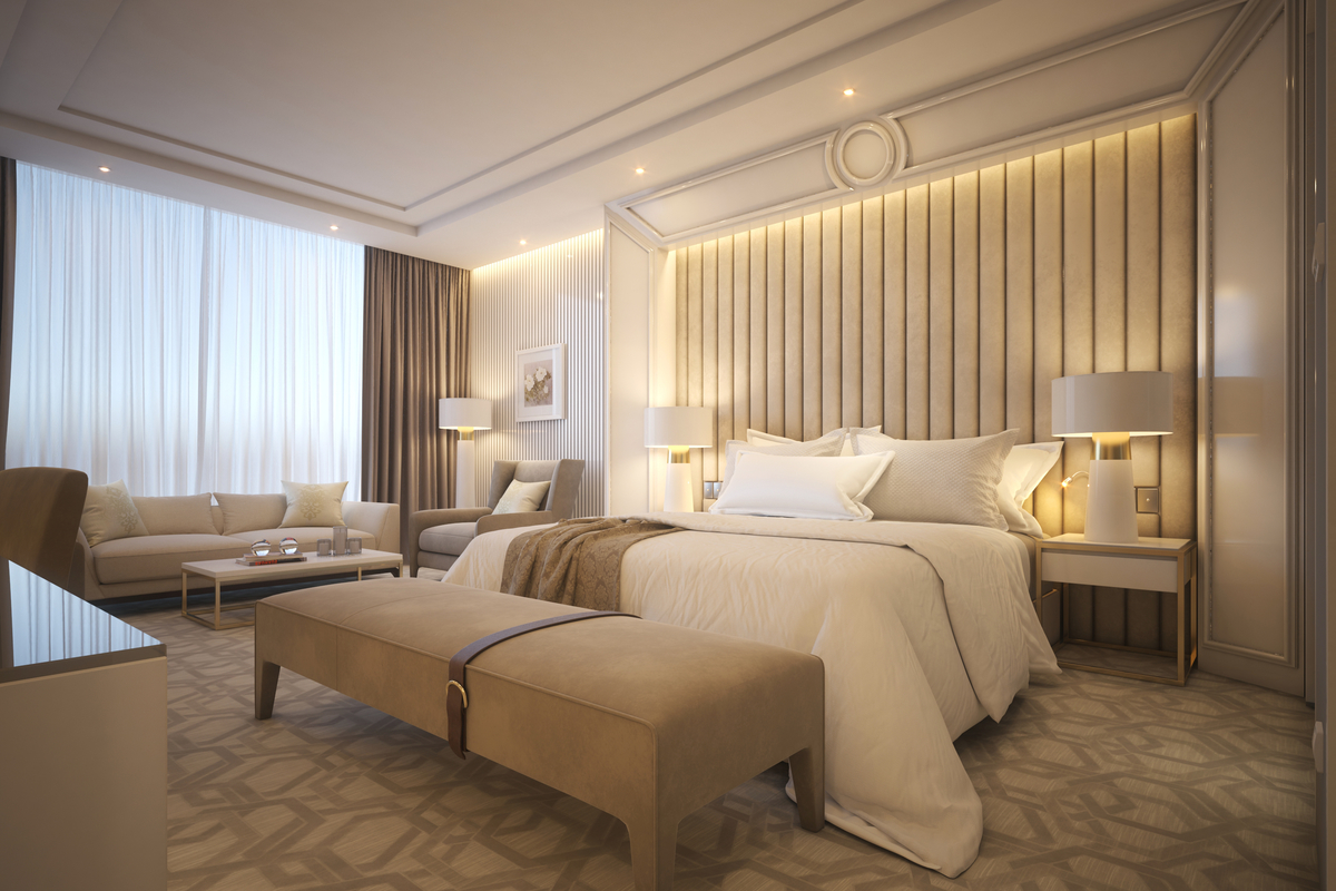 Hotel room scene 3D model - TurboSquid 1378266