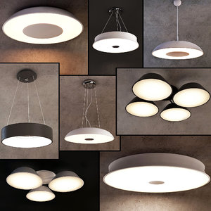 3D ceiling lamps 22 light model
