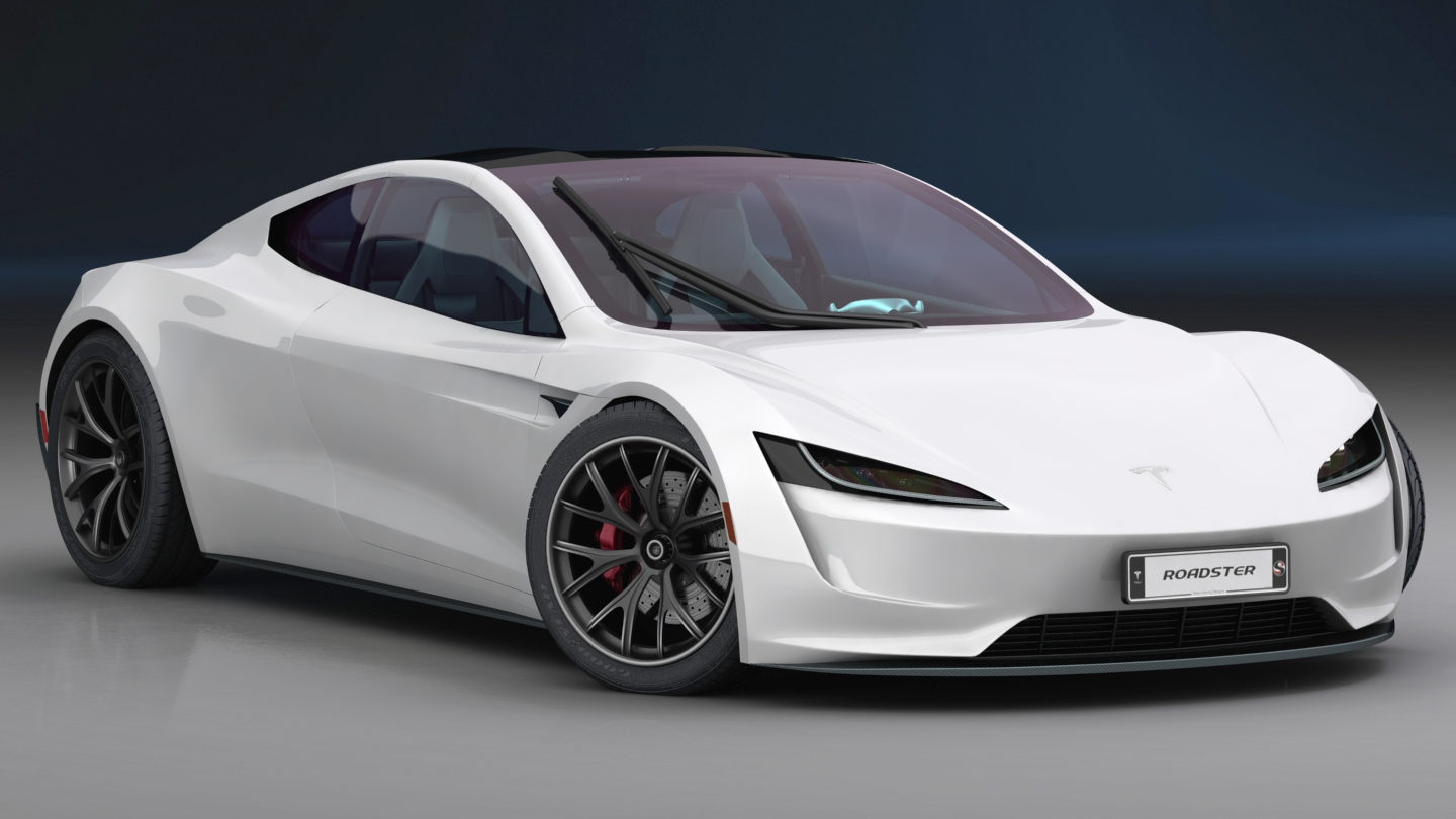 Tesla Roadster 2020 Niedriger Innenraum