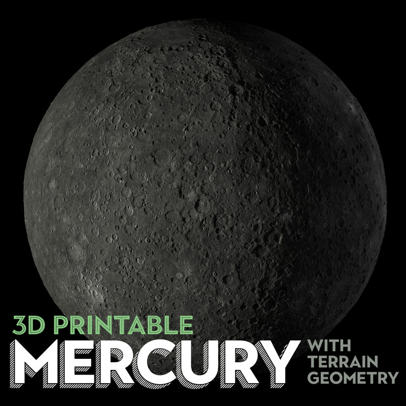 Mercury planet printable 3D model - TurboSquid 1379642