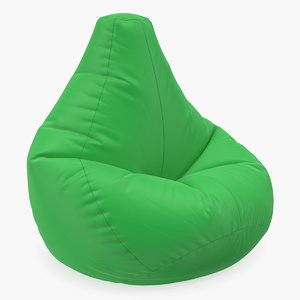 3D star bean bag chair model