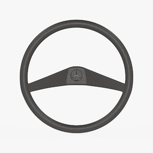 3D mercedes-benz 100 steering wheel model