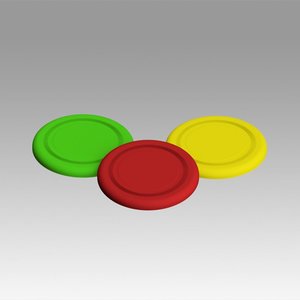 3D model frisbee