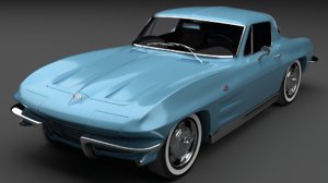 1964 chevrolet corvette stingray 3D