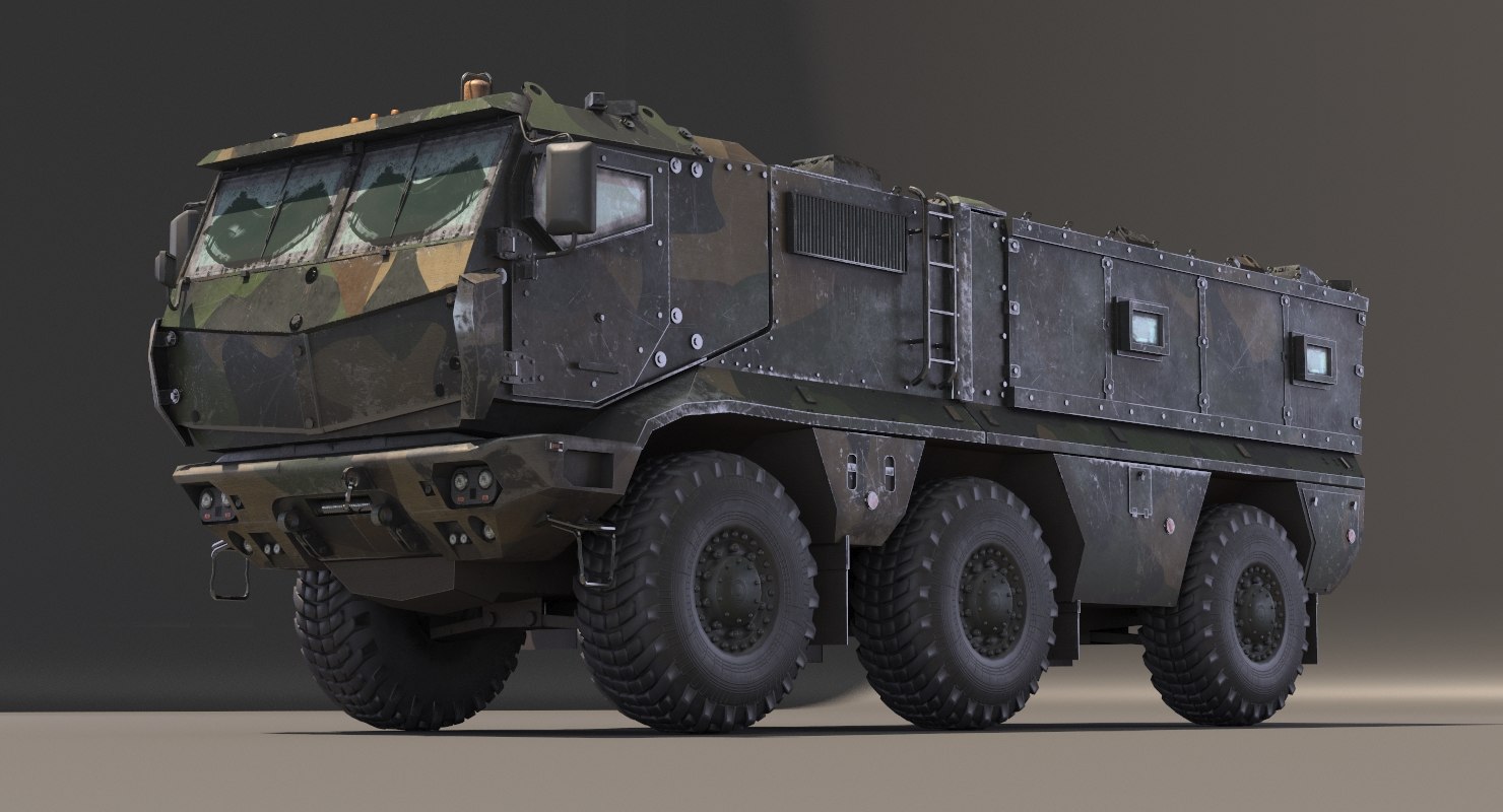 3D kamaz typhoon camo green model - TurboSquid 1378881