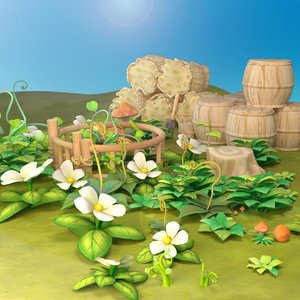 3D model garden