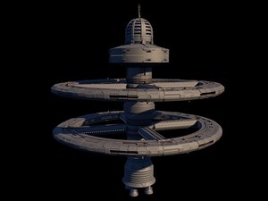 3D model space station