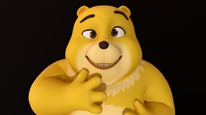 bear yellow - rig 3D model