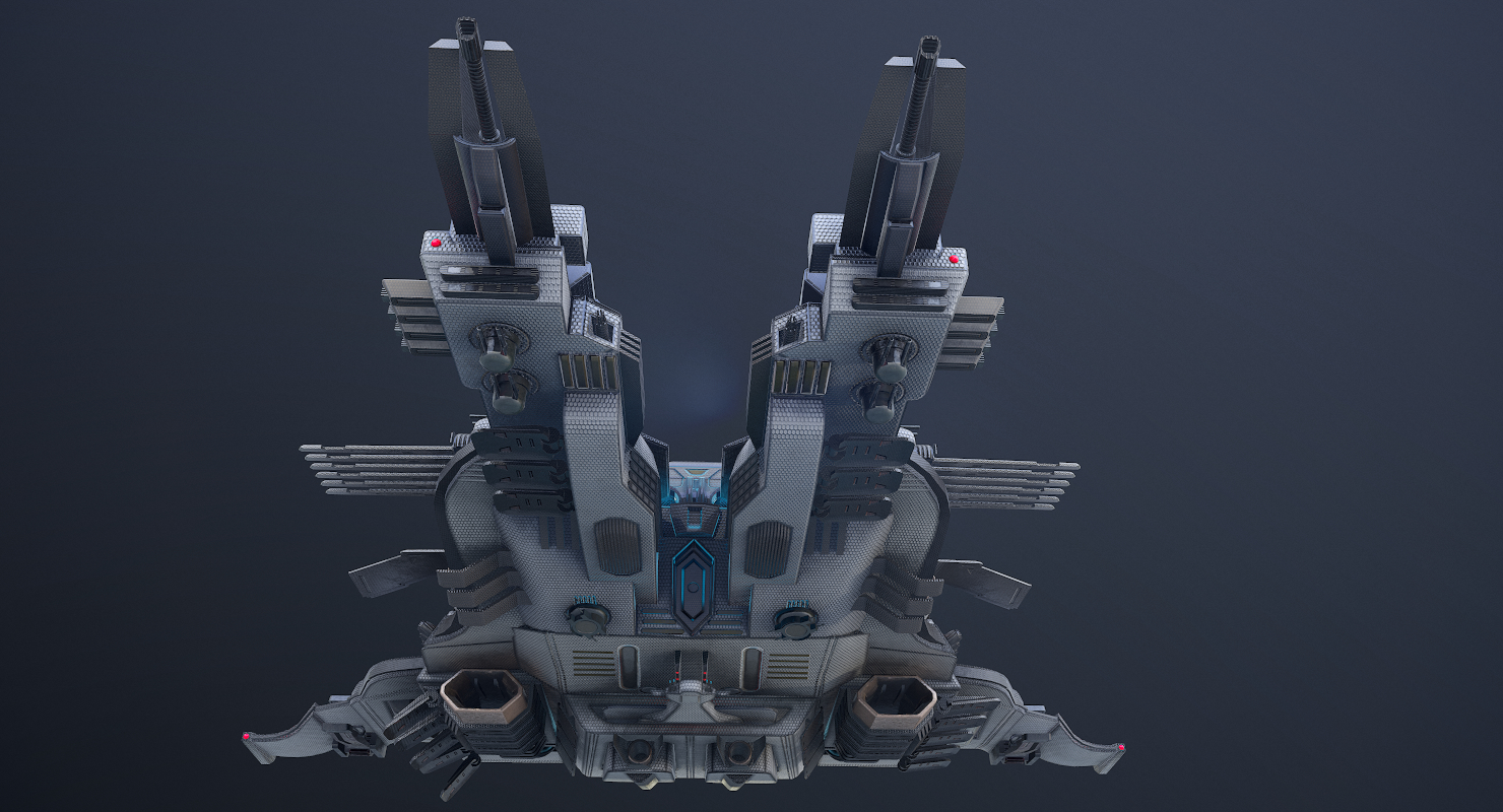 Scifi rigged spaceship 3D model TurboSquid 1379125