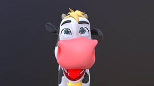 cow - hight rig 3D