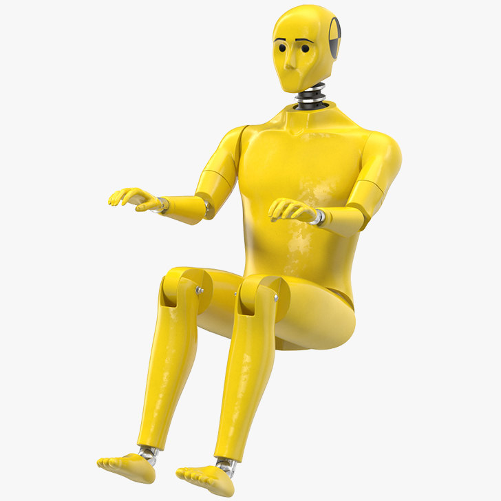 3D crash test dummy rigged model TurboSquid 1379257