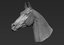 3D horse head realistic