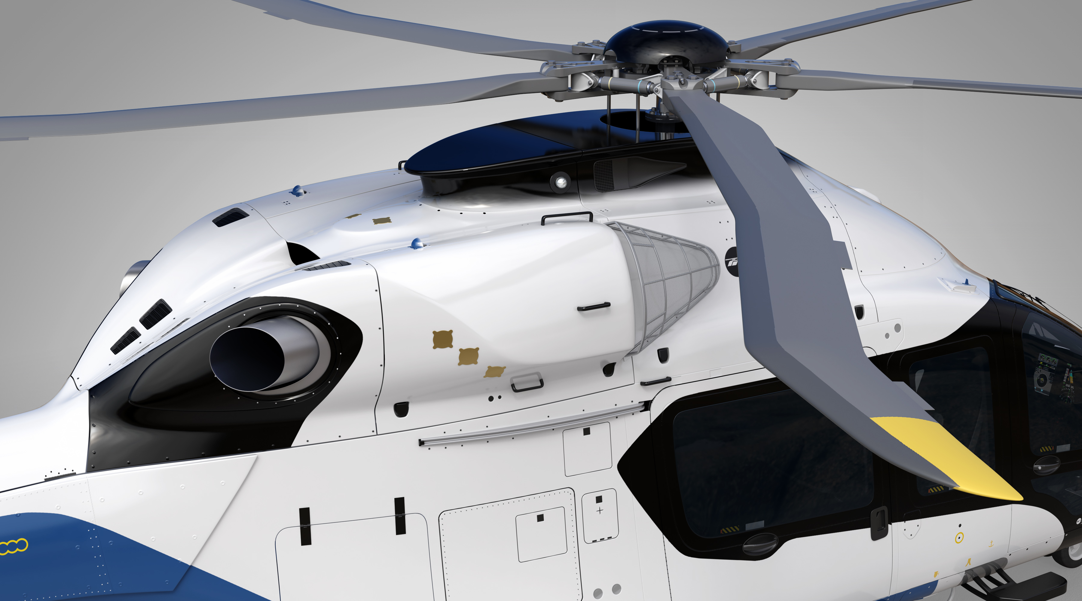 Airbus Hubschrauber H160 - Eurocopter EC 160 mit Cockpit und Innenraum ...