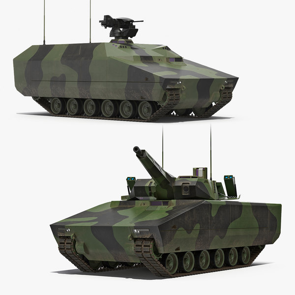 kf41 lynx tank rigged 3D model