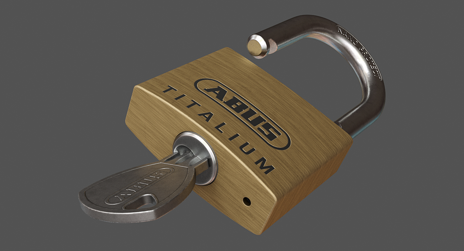 padlock key model