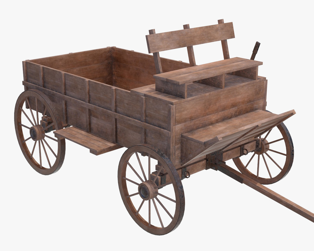 Download 3D wagon wood wooden - TurboSquid 1379654
