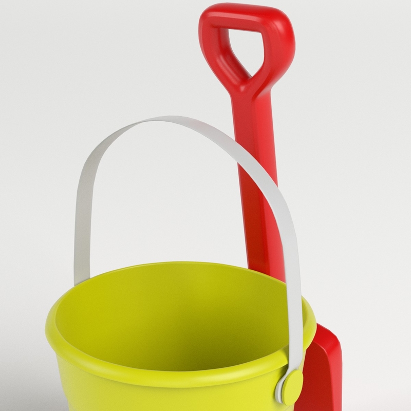 3D beach bucket shovel set model TurboSquid 1379697