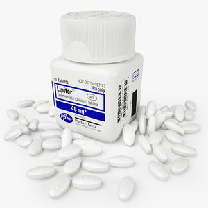 medicine pfizer lipitor tablets 3D model