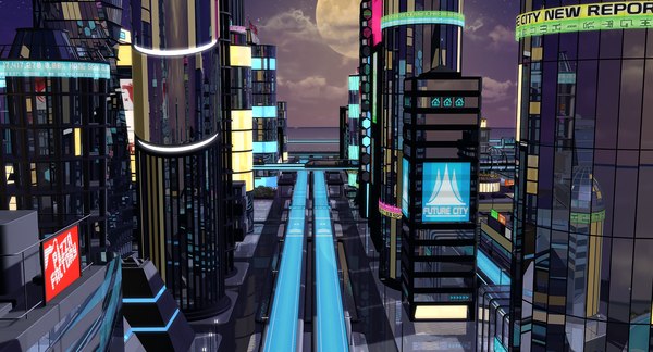 3D city night model - TurboSquid 1255631