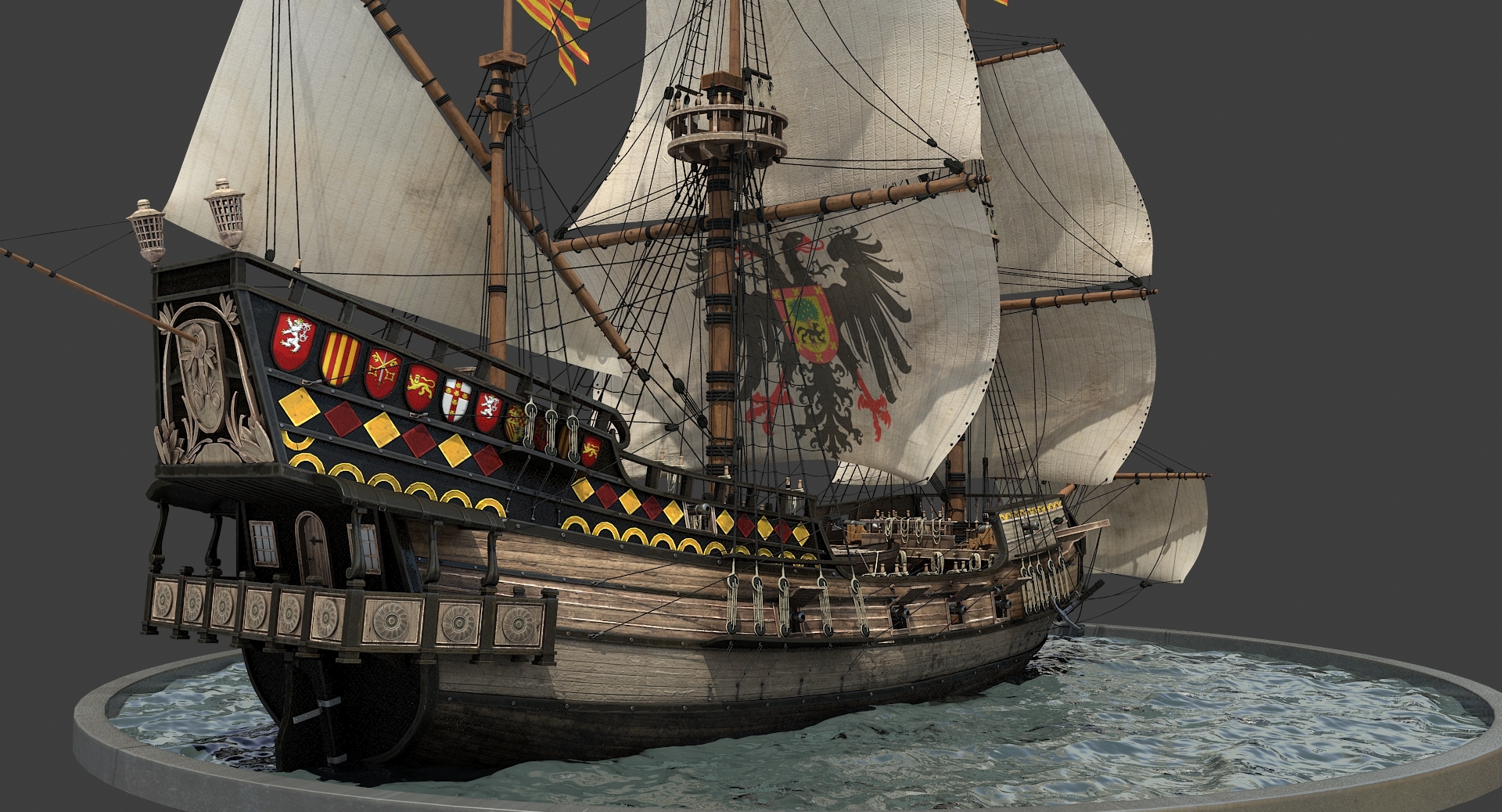 modelo 3d Galeón - TurboSquid 1379827