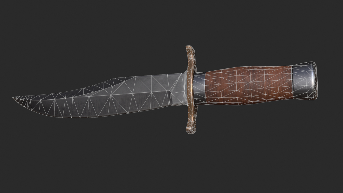 3D bowie knife model - TurboSquid 1379810