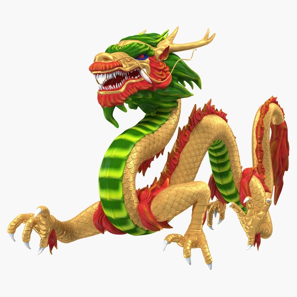 ColorfulTraditionalChineseDragon3dsmodel