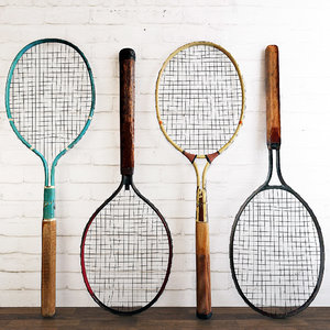 3D dayton metal tennis rackets model