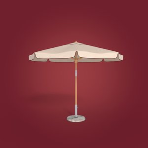 3D patio umbrella
