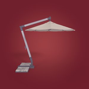 3D patio umbrella model