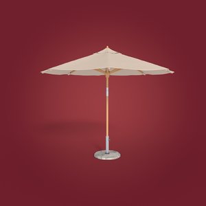 3D model patio umbrella