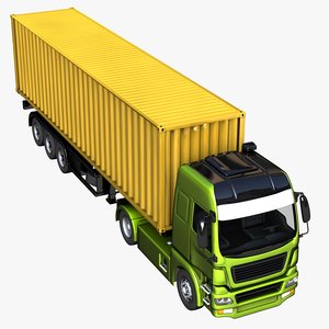 generic truck vehicles trailer 3D