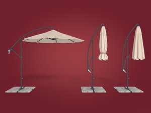 3d patio umbrella