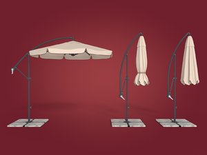 3d model of patio umbrella