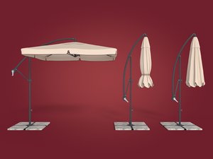deck umbrella 3d model