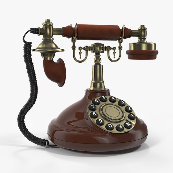 Old Telephone Rotary Dial 3d Model Turbosquid