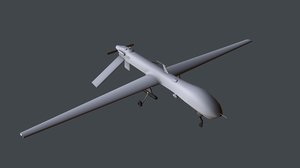 unmanned vehicle drone predator 3D model