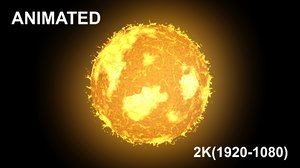 3D sun star