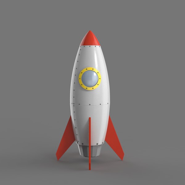 3d Cartoon Spaceship Simple Turbosquid
