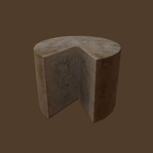 aged cheese 3D model