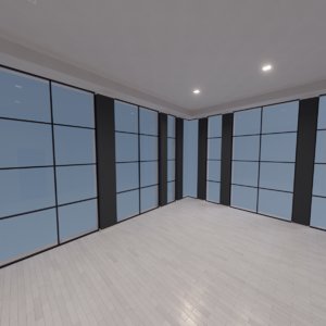 modern interior scene 3D model