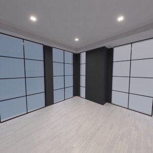 modern interior scene 3D model