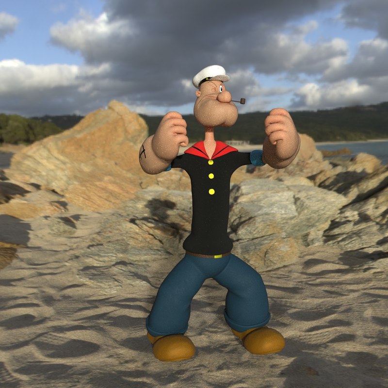 Character Popeye 3d Turbosquid 1380245