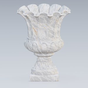 urn marble concrete 3D model