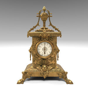 antique clock 3D model