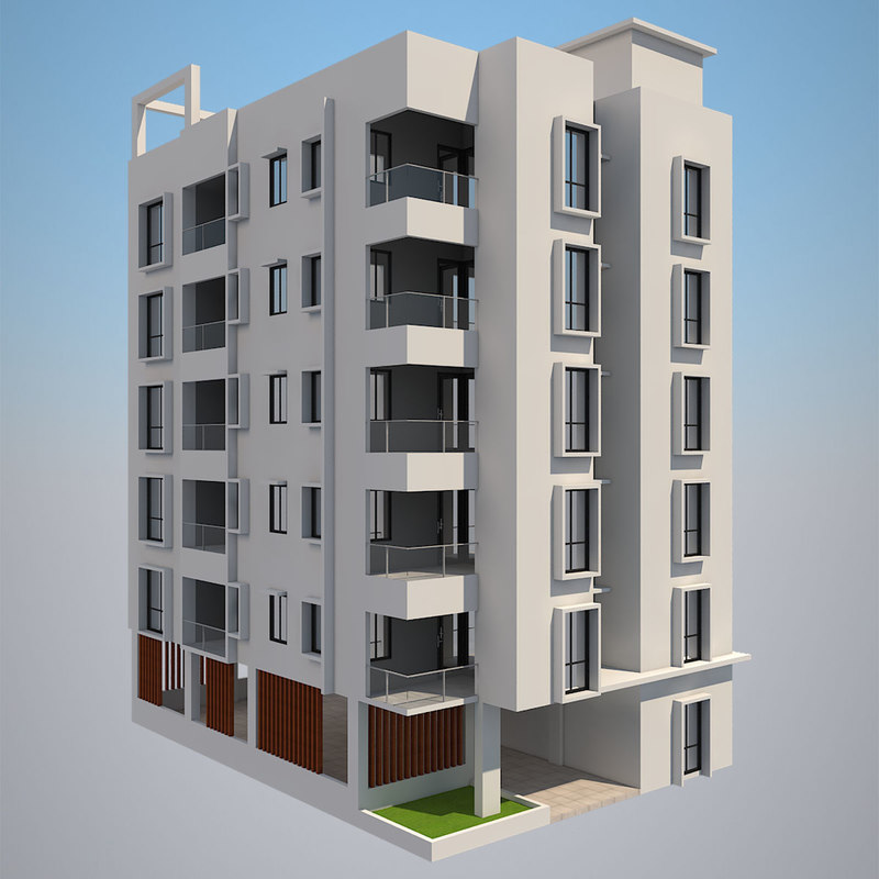 Mod le 3D De Immeuble Appartements 26 Gratuit TurboSquid 1380467