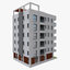 3D model building apartment