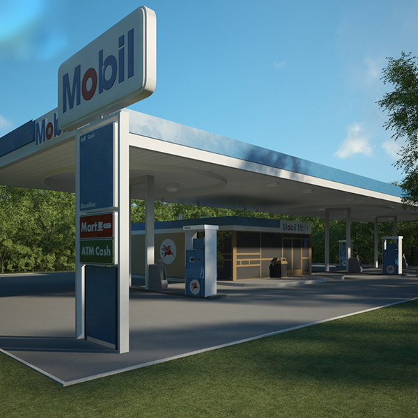 Posto De Gasolina Movel 001 Modelo 3d Turbosquid 1380464